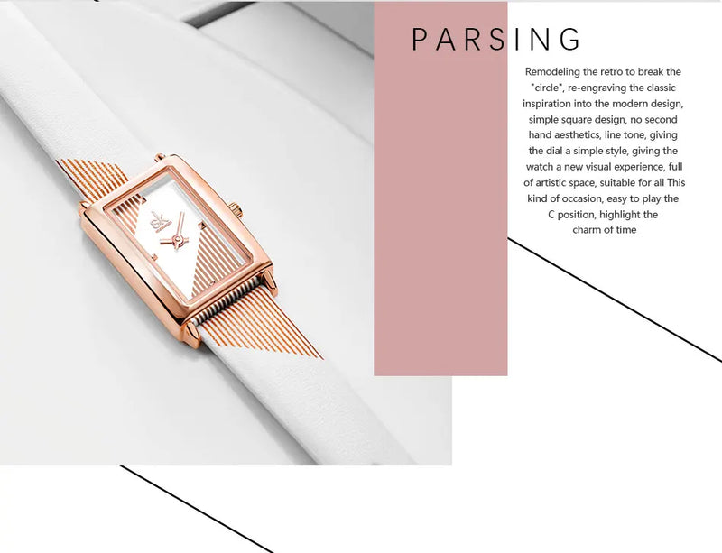 Shengke Luxury RTR - Relógio Feminino - Versão Retrô