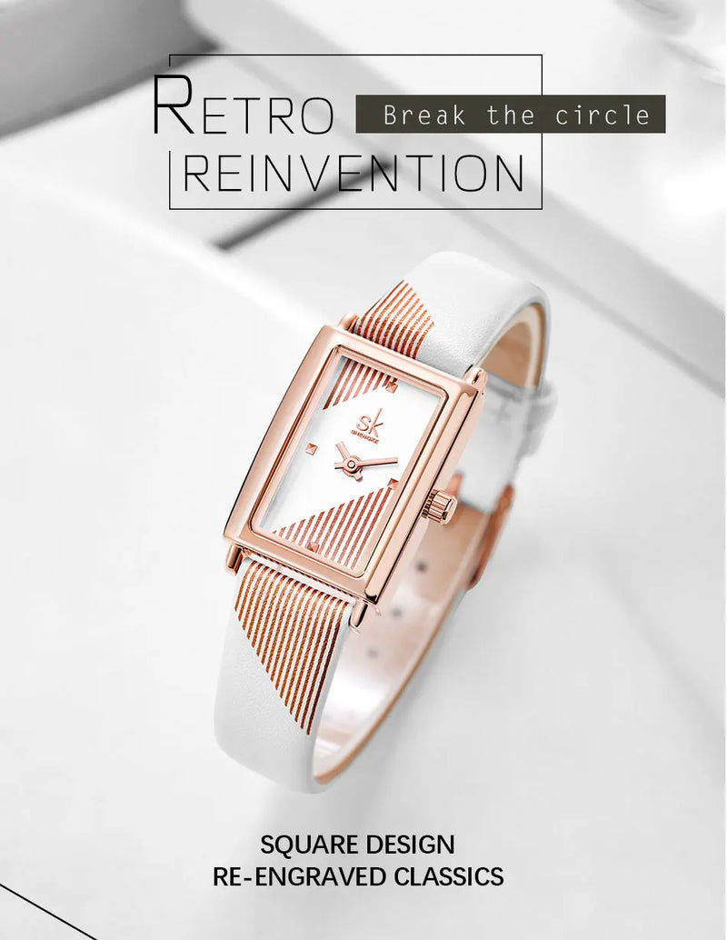 Shengke Luxury RTR - Relógio Feminino - Versão Retrô